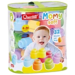 Kép 1/3 - Quercetti: Momy Soft 32 db-os puha építőkocka szett