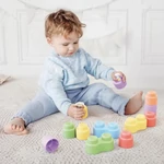 Kép 4/4 - Quercetti: Momy Soft 18 db-os puha csörgős építőkocka szett