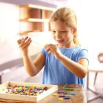 Kép 4/4 - Deluxe fa gyöngyszett 220 elemmel – Melissa & Doug