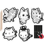 Kép 2/2 - Gabi babaháza képkarcoló hűtőmágnes 10 db-os kreatív szett