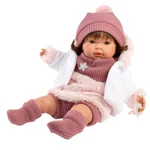 Kép 3/4 - Llorens: Carla 42 cm-es síró baba cumival csillagos ruhában