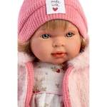 Kép 4/4 - Llorens: Carla 42 cm-es síró baba cumival szívecskés sapkában