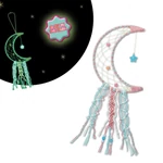 Kép 2/2 - LENA: Sötétben világító hold alakú álomfogó készítő szett