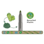 Kép 2/2 - Eco Family Jumbo 12 db-os színes filctoll szett – Carioca