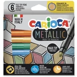 Kép 1/2 - Metallic MaxiTip 6 db-os filctoll szett – Carioca