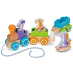 Kép 2/3 - Húzható fa vonat a farm állataival – Melissa & Doug