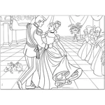 Kép 2/2 - Disney Hamupipőke 2 az 1-ben 35 db-os maxi puzzle és színező 70×50 cm – Lisciani