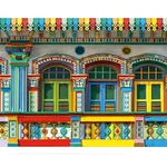 Kép 1/4 - Gyémántszemes kirakó: Dél-Amerika színei gyémántfestő szett 30×40 cm