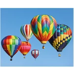 Kép 1/3 - Gyémántszemes kirakó: Hőlégballon gyémántfestő szett 40×50 cm