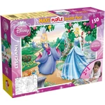 Kép 1/2 - Disney Hamupipőke 2 az 1-ben maxi 150 db-os puzzle és színező 70×50 cm – Lisciani