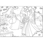 Kép 2/2 - Disney Hamupipőke 2 az 1-ben maxi 150 db-os puzzle és színező 70×50 cm – Lisciani