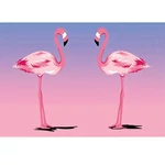 Kép 1/3 - Gyémántszemes kirakó: Flamingók gyémántfestő szett 10×15 cm