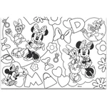 Kép 3/3 - Minnie egér 2 az 1-ben 60 db-os puzzle és színező 50×35 cm – Lisciani