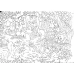 Kép 3/3 - Bambi 2 az 1-ben 60 db-os puzzle és színező 50×35 cm – Lisciani