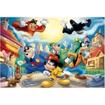 Kép 2/3 - Mickey egér – A detektív 2 az 1-ben 108 db-os puzzle és színező 50×35 cm – Lisciani