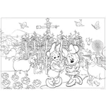Kép 2/2 - Minnie egér 2 az 1-ben maxi 150 db-os puzzle és színező 70×50 cm – Lisciani