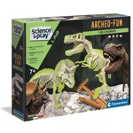 Kép 1/4 - Science&Play: Archeofun Világító T-rex és Triceratops régész szett – Clementoni