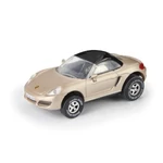 Kép 2/2 - Darda: Porsche Boxster arany színű pályaautó hátrahúzható motorral 1/60