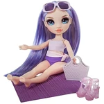 Kép 2/3 - Rainbow High: Vízparti divat öltöztethető strandoló Violet divat baba