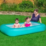 Kép 2/4 - Bestway: Aquababes™ négyzet alakú gyűrűs pancsolómedence 165 × 104 × 25 cm