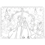 Kép 3/3 - Jégvarázs 2 az 1-ben 250 db-os puzzle és színező 50×35 cm – Lisciani