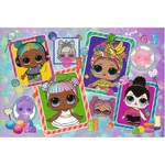 Kép 2/2 - Színes L.O.L babák 70 db-os glitter puzzle – Trefl