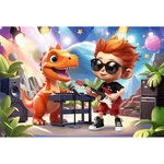 Kép 2/2 - Connect Joe 70db-os puzzle figurával és 6db építőkockával - Trefl