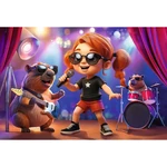 Kép 2/2 - Connect Sue 70db-os puzzle figurával és 6 építőkockával - Trefl