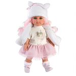 Kép 1/5 - Llorens: Elena 35 cm-es kislány baba rózsaszín tüllszoknyában