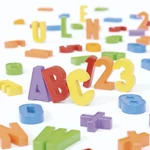 Kép 2/3 - Quercetti: ABC + 123 mágneses szett 106 db-os