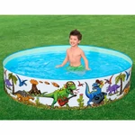 Kép 4/5 - Bestway: Fill 'n Fun™ dinoszauruszos merevfalú pancsoló medence Ø 183 × 38 cm