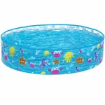 Kép 1/4 - Bestway: Fill 'N Fun Sparkling Sea tengeri állatos merevfalú pancsolómedence, Ø 122 × 25 cm