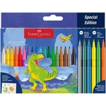 Kép 1/2 - Faber-Castell: Dinoszauruszos filctoll készlet 18+6 db-os csomag