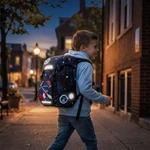 Kép 8/8 - Ars Una: Space explorer easy-pack iskolatáska, hátizsák 27x38x18cm