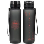 Kép 2/2 - Ars Una: Dark Gray BPA-mentes motivációs kulacs 1000ml