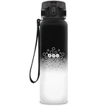 Kép 1/2 - Ars Una: Fekete-fehér BPA-mentes motivációs kulacs 1000ml