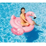 Kép 2/3 - Flamingó lovaglómatrac kapaszkodóval 142×137×97 cm – Intex