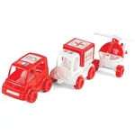 Kép 2/2 - Kid Cars Mentős járművek 3 db-os szett – Wader