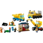 Kép 7/9 - LEGO® City: Építőipari teherautók és bontógolyós daru (60391)