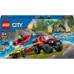 Kép 1/6 - LEGO® City: 4×4 Tűzoltóautó mentőcsónakkal (60412)