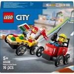Kép 1/5 - LEGO® City: Pizzásautó vs. tűzoltóautó, versenyautós csomag (60458)