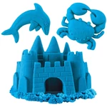 Kép 2/2 - Kinetic Sand: Neon kék homokgyurma formákkal – Spin Master