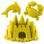 Kép 2/2 - Kinetic Sand: Neon sárga homokgyurma formákkal – Spin Master
