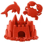 Kép 2/2 - Kinetic Sand: Neon piros homokgyurma formákkal – Spin Master