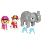 Kép 2/3 - Mancs Őrjárat Jungle Pups: Marshall, Skye és elefánt figura szett – Spin Master