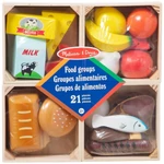 Kép 1/5 - Melissa&amp;Doug: Élelmiszerek ládákban fa játékszett – Spin Master