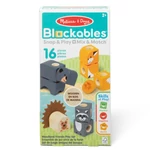 Kép 1/3 - Melissa&amp;Doug: Blockables – Erdei állatok fa játékszett – Spin master