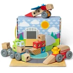 Kép 2/2 - Blockables: Járművek fa építőjáték - Melissa &amp; Doug