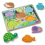 Kép 2/2 - Touch &amp; Feel Erdei állatok fa tapintós kirakó - Melissa &amp; Doug