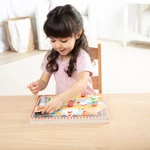 Kép 4/5 - Melissa&amp;Doug Push to Pop Puzzle – Boldog tyúkok fa fejlesztő puzzle - Spin Master